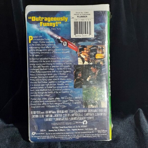 Robin Williams Disney's Flubber VHS 1998 NEW SEALED Family Comedy Clamshell Case - Picture 6 of 9